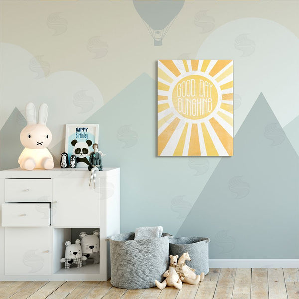 Stupell Industries Susan Ball | Good Day Sunshine Greeting Bright Yellow Rays Wall Art