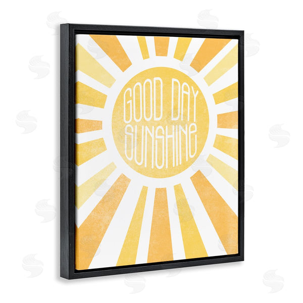 Stupell Industries Susan Ball | Good Day Sunshine Greeting Bright Yellow Rays Wall Art