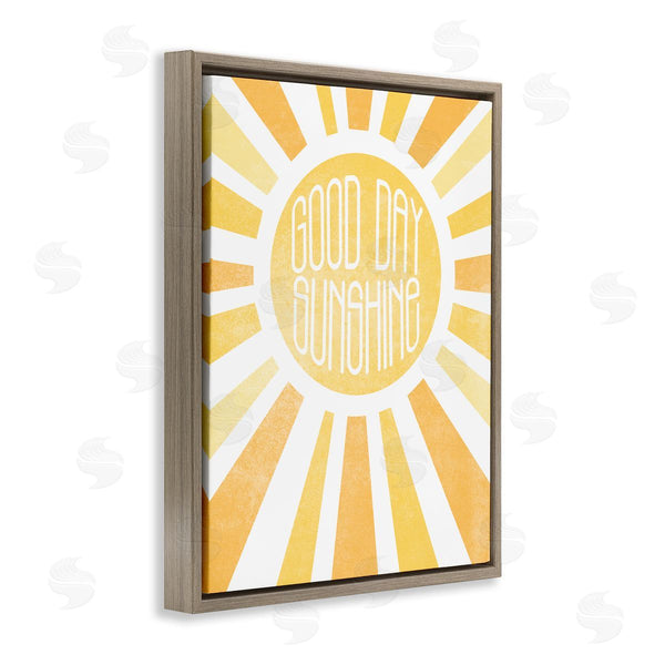 Stupell Industries Susan Ball | Good Day Sunshine Greeting Bright Yellow Rays Wall Art
