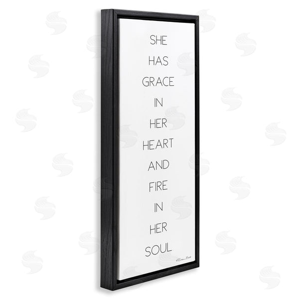 Stupell Industries Susan Ball | Grace In Her Heart Inspirational Wall Art