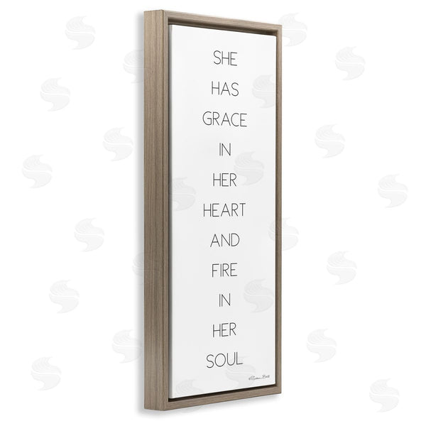 Stupell Industries Susan Ball | Grace In Her Heart Inspirational Wall Art