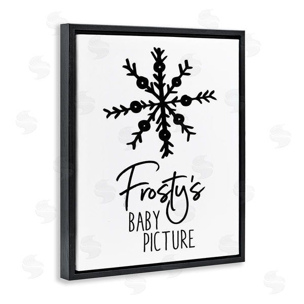 Stupell Industries Susan Ball | Humorous Frosty Snowman Snowflake Drawing Typography Wall Art