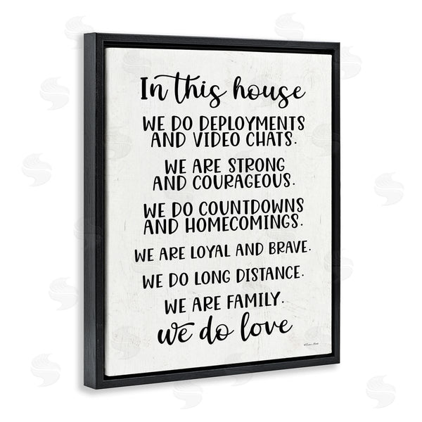 Stupell Industries Susan Ball | In This House We Do Love Long Distance Family Sign Wall Art