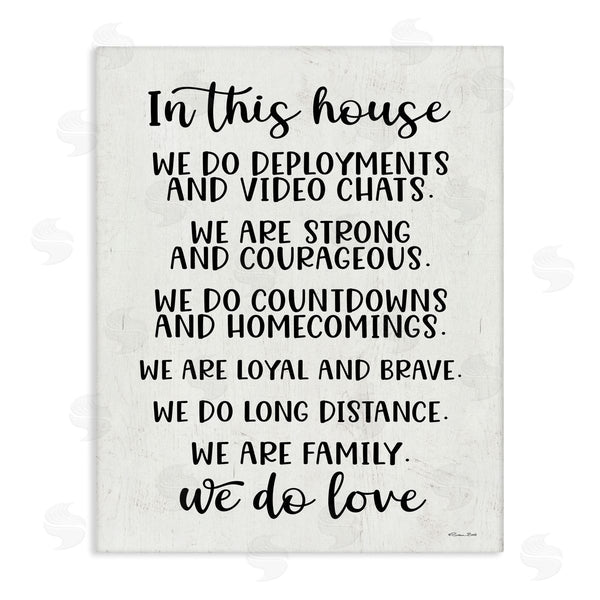 stupell industries Susan Ball | In This House We Do Love Long Distance Family Sign Wall Art