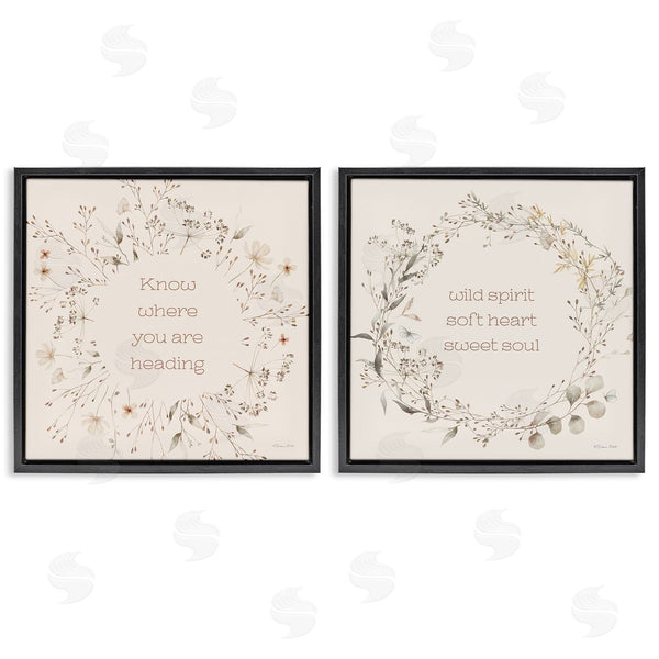 Stupell Industries Susan Ball | Inspiring Soft Wreaths With Phrases