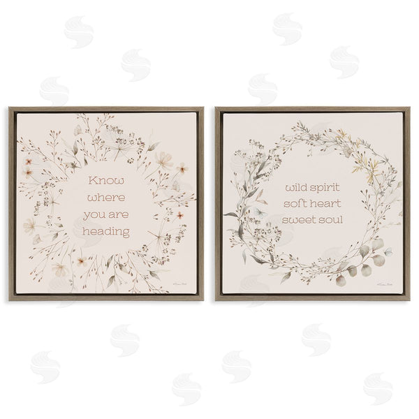 Stupell Industries Susan Ball | Inspiring Soft Wreaths With Phrases