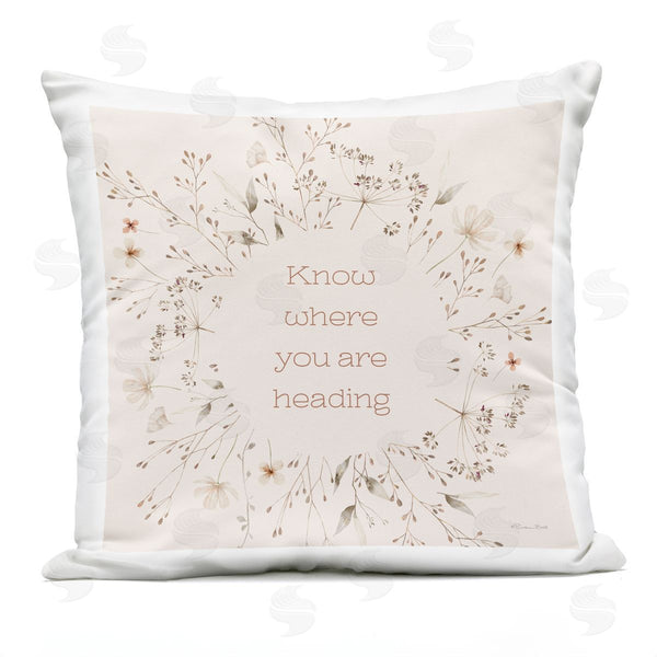 Stupell Industries Susan Ball | Know Where You Are Heading Printed Throw Pillow