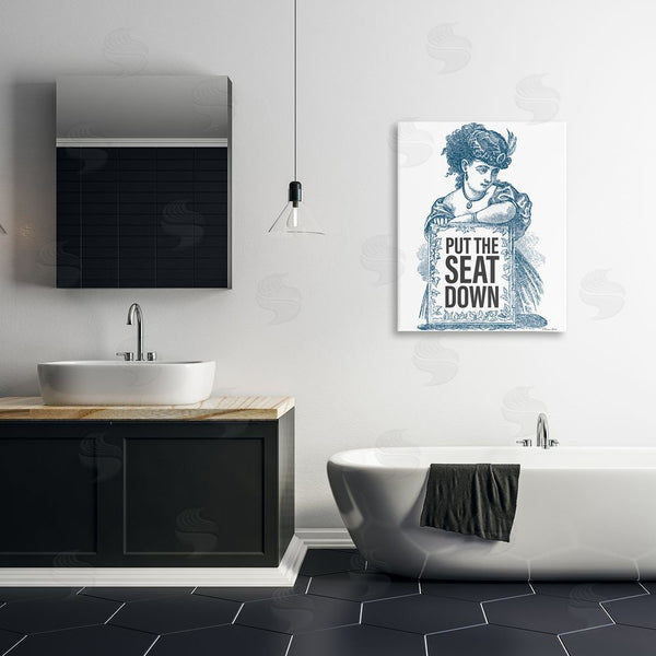 Stupell Industries Susan Ball | Put The Seat Down Vintage Wall Art