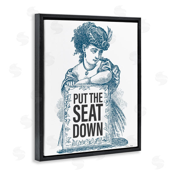 Stupell Industries Susan Ball | Put The Seat Down Vintage Wall Art