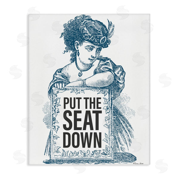 stupell industries Susan Ball | Put The Seat Down Vintage Wall Art