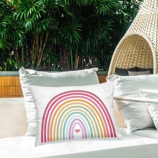 Stupell Industries Susan Ball | Rainbow Love & Heart Throw Pillow
