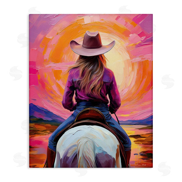 stupell industries Susan Ball | Riding Into The Sunset
