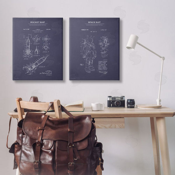 Stupell Industries Susan Ball | Rocket Space Suit Diagram Wall Art