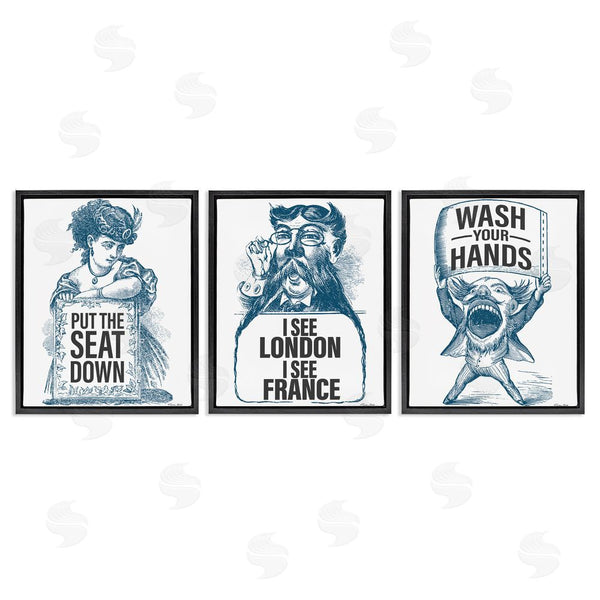 Stupell Industries Susan Ball | Vintage Hygiene Reminders Wall Art
