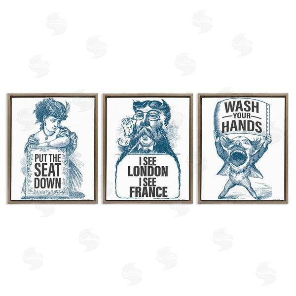 Stupell Industries Susan Ball | Vintage Hygiene Reminders Wall Art