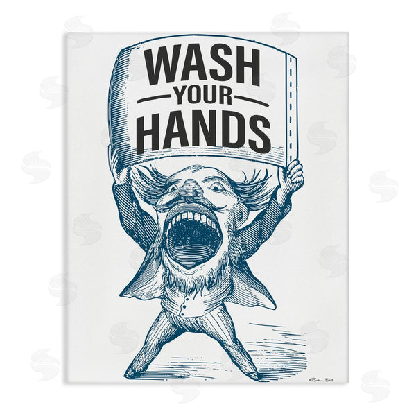 stupell industries Susan Ball | Wash Your Hands Vintage Wall Art