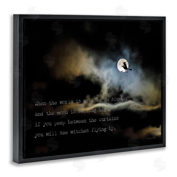 Stupell Industries Susan Ball | Witch Flying By Moon Wall Art