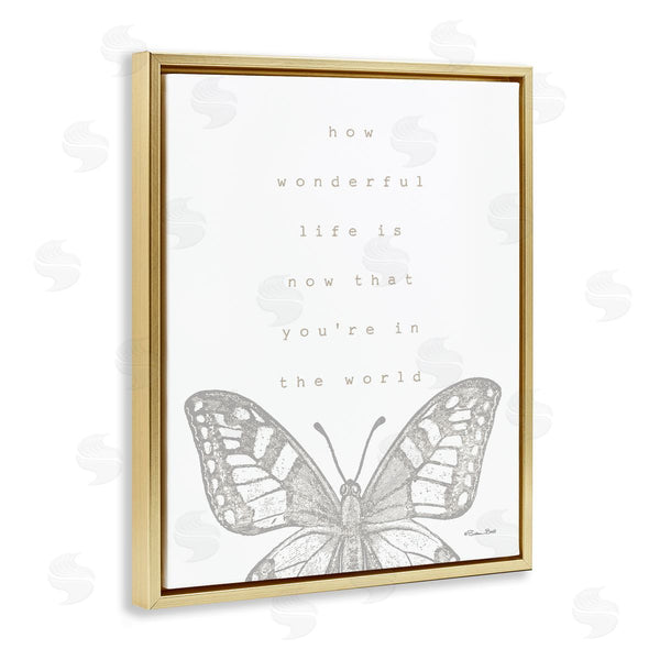 Stupell Industries Susan Ball | Wonderful Life Phrase