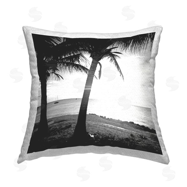 Stupell Industries Susan Bryant | Palm Tree Silhouettes Printed Throw Pillow