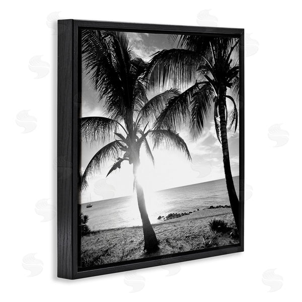 Stupell Industries Susan Bryant | Sunlit Palm Silhouettes