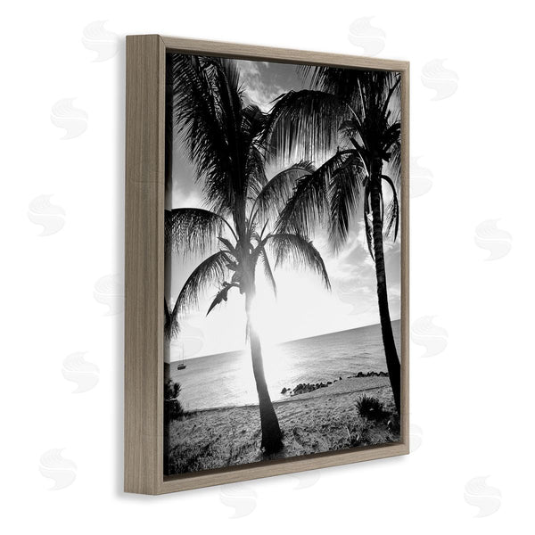 Stupell Industries Susan Bryant | Sunlit Palm Silhouettes