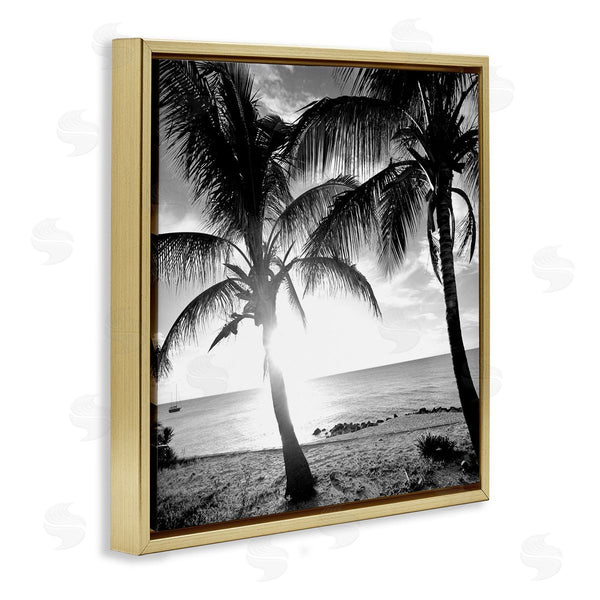Stupell Industries Susan Bryant | Sunlit Palm Silhouettes