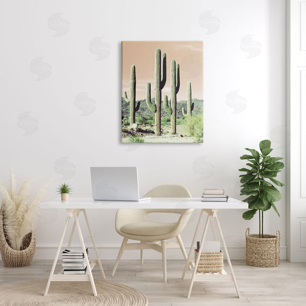 Stupell Industries Susan Bryant | Towering Cactus Plants Arid Desert Vegetation Nature Wall Art