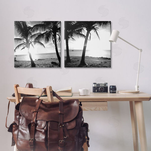 Stupell Industries Susan Bryant | Tropical Palm Sunset Wall Art