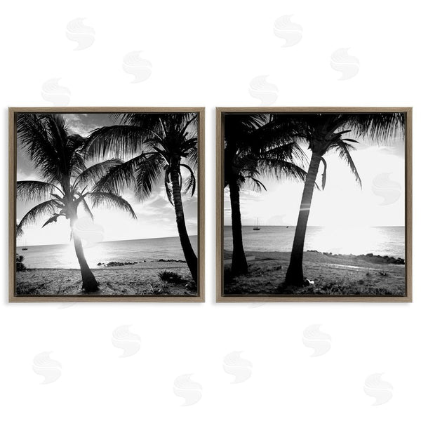 Stupell Industries Susan Bryant | Tropical Palm Sunset Wall Art