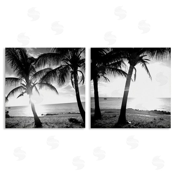 stupell industries Susan Bryant | Tropical Palm Sunset Wall Art