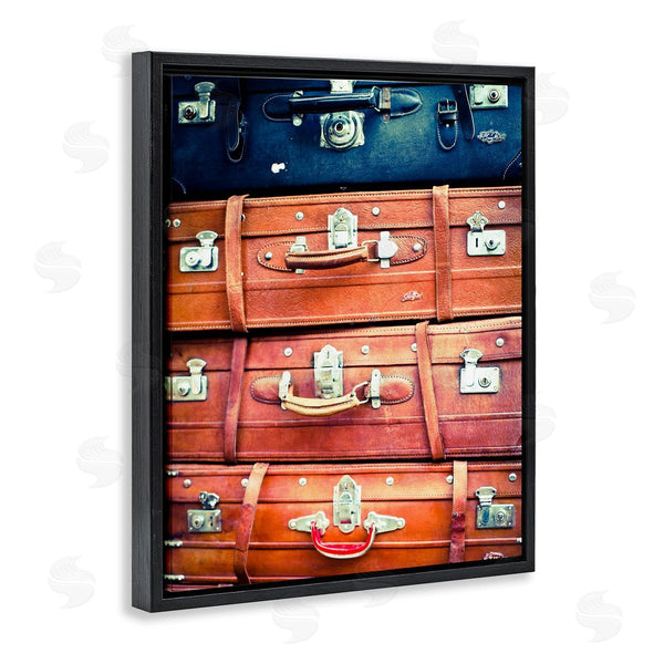 Stupell Industries Susan Bryant | Varied Stacked Suitcases