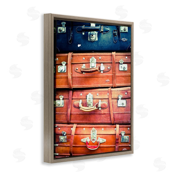 Stupell Industries Susan Bryant | Varied Stacked Suitcases