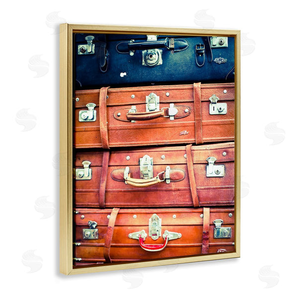 Stupell Industries Susan Bryant | Varied Stacked Suitcases