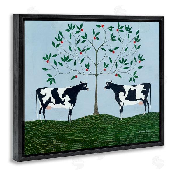 Stupell Industries Susan Henke | Apple Tree Cows Symmetry