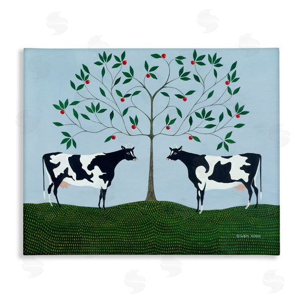stupell industries Susan Henke | Apple Tree Cows Symmetry