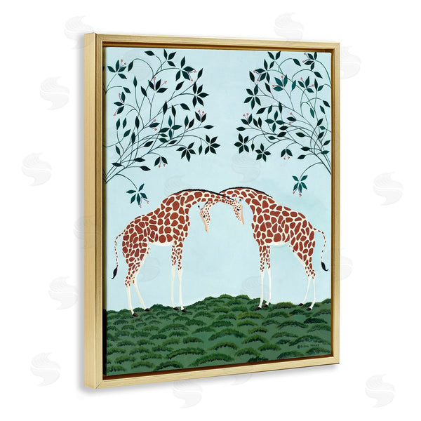 Stupell Industries Susan Henke | Friendship Symmetrical Giraffes