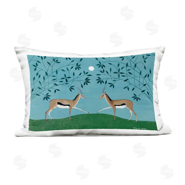 Stupell Industries Susan Henke | Gazelles Greeting Symmetry Printed Throw Pillow
