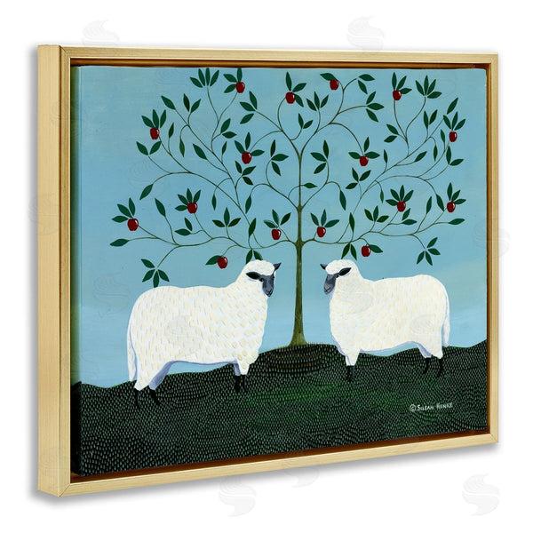Stupell Industries Susan Henke | Symmetrical Orchard Sheep Wall Art