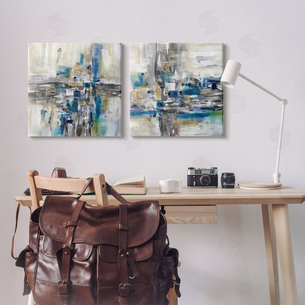 Stupell Industries Susan Jill | Abstract Collage Chaotic Brush Strokes Wall Art