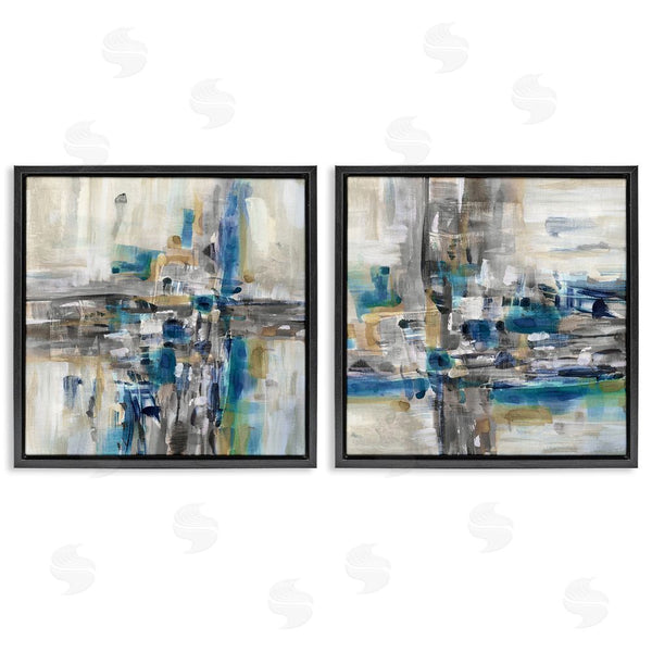 Stupell Industries Susan Jill | Abstract Collage Chaotic Brush Strokes Wall Art