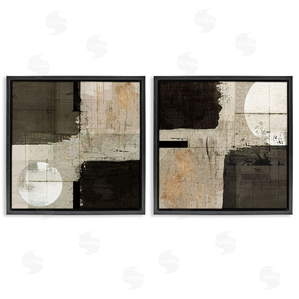 Stupell Industries Susan Jill | Abstract Shapes In Neutral Tones