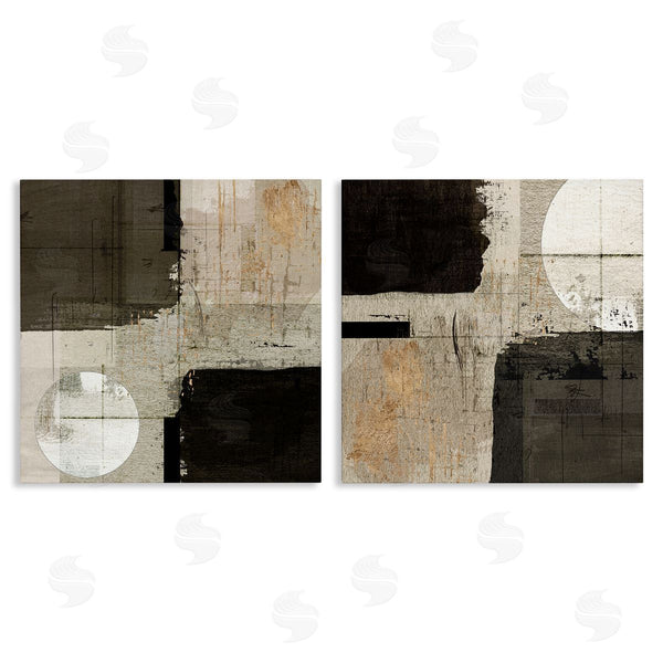 stupell industries Susan Jill | Abstract Shapes in Neutral Tones