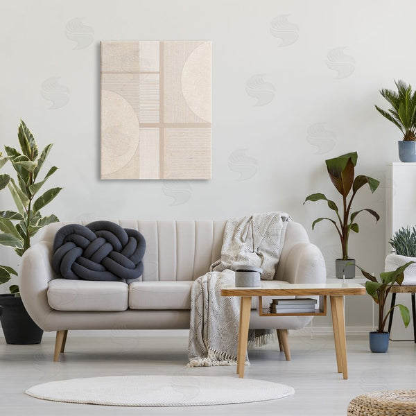 Stupell Industries Susan Jill | Beige Circular Geometric Wall Art