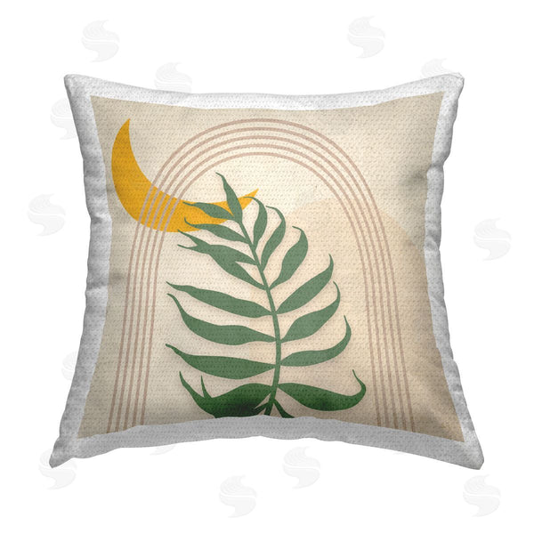 Stupell Industries Susan Jill | Boho Fern & Moon Printed Throw Pillow