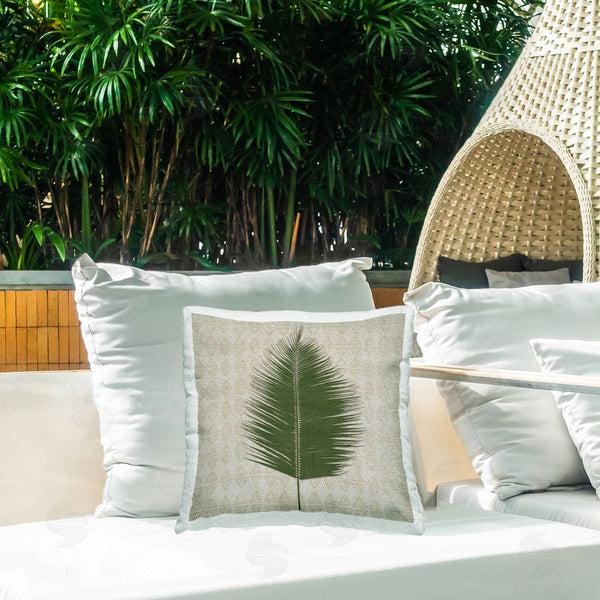 Stupell Industries Susan Jill | Boho Leaf Patterned Printed Throw Pillow