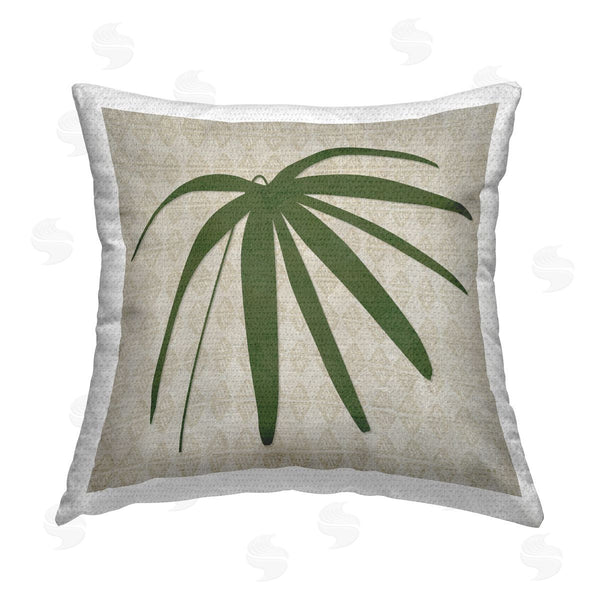 Stupell Industries Susan Jill | Boho Palm Leaf Printed Throw Pillow