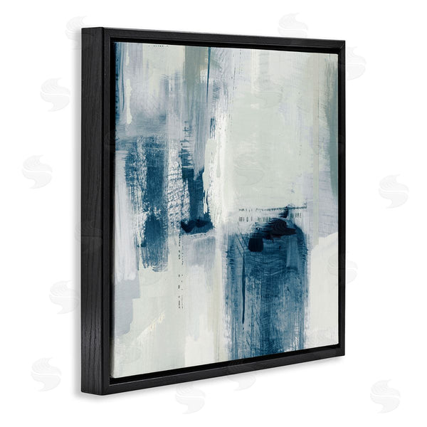 Stupell Industries Susan Jill | Brushed Blue & Grey Tones