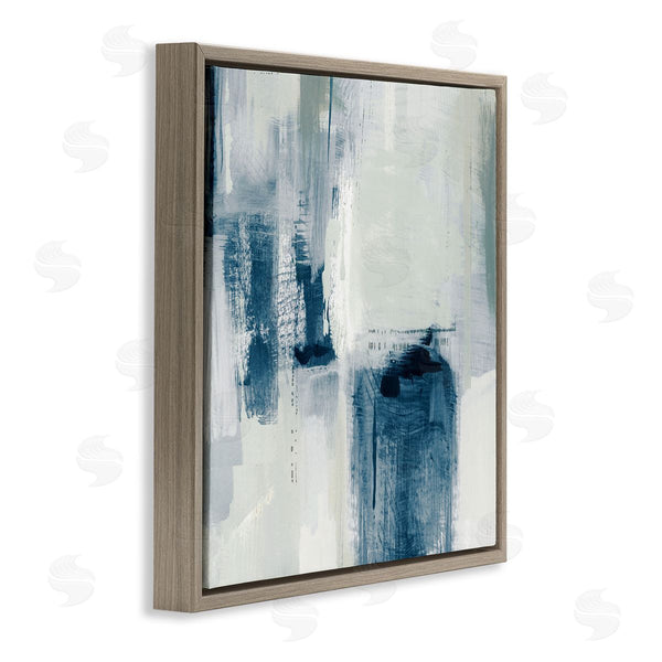 Stupell Industries Susan Jill | Brushed Blue & Grey Tones