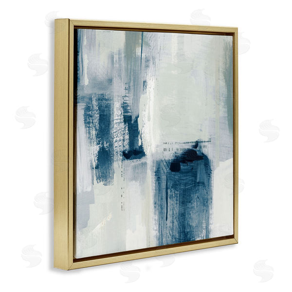 Stupell Industries Susan Jill | Brushed Blue & Grey Tones