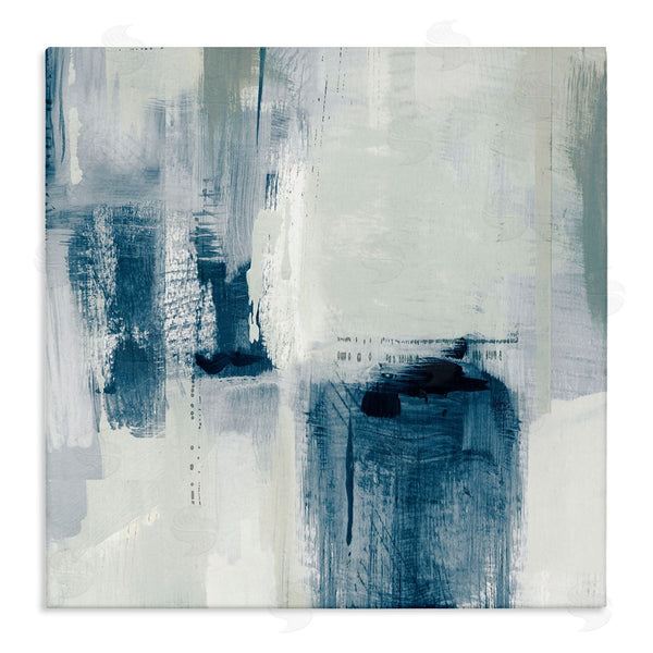 stupell industries Susan Jill | Brushed Blue & Grey Tones